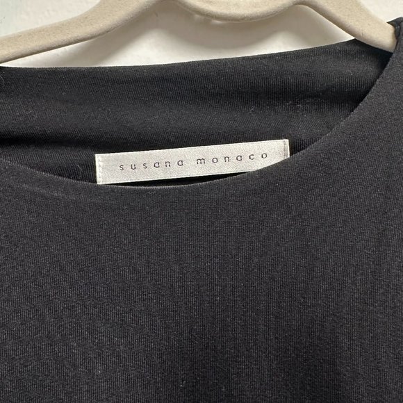 Susana Monaco Black Bell Sleeve Mini Dress - Picture 3 of 4